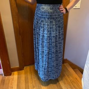 Daisy Fuentes Blue Maxi Skirt